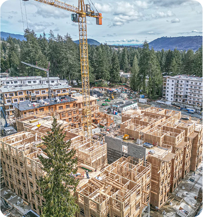 Baden Park multi-family framing overview
